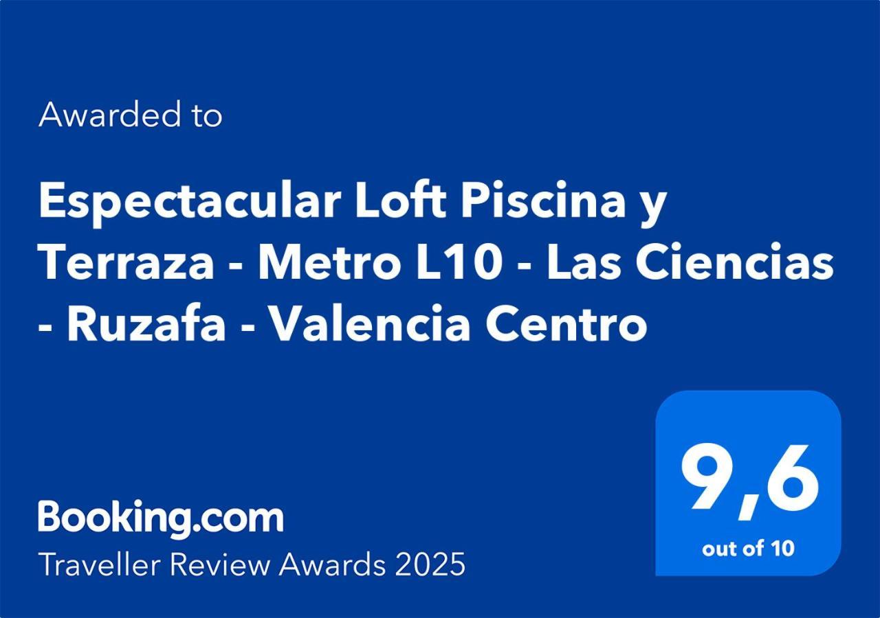 Espectacular Loft Piscina Y Terraza - Metro L10 - Las Ciencias - Ruzafa - Valencia Centro Εξωτερικό φωτογραφία